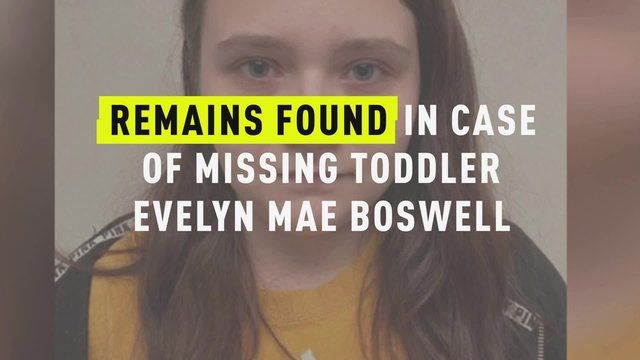 'Person af interesse' identificeret i sagen om det døde lille barn Evelyn Mae Boswell, siger myndighederne
