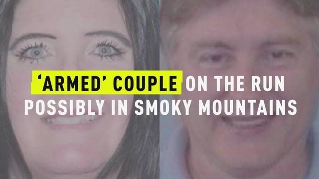 'Bevæbnet og farligt' par gemmer sig muligvis i Smoky Mountains efter drab på kollega