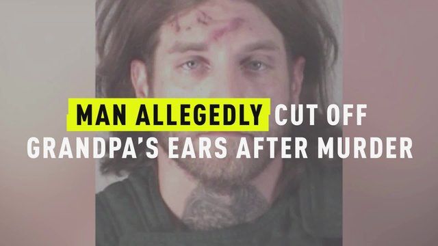 Suposadament, un home treu les orelles tallades de les butxaques mentre l'interrogaven sobre l'assassinat de l'avi