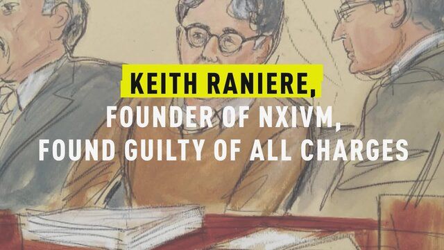 Il leader di NXIVM Keith Raniere è stato ritenuto colpevole nel processo per 'schiava del sesso'.